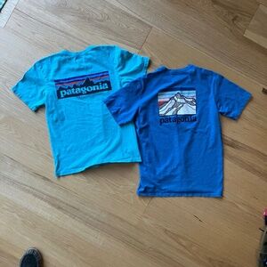 Two Patagonia responsibili-tees, Xsmall,